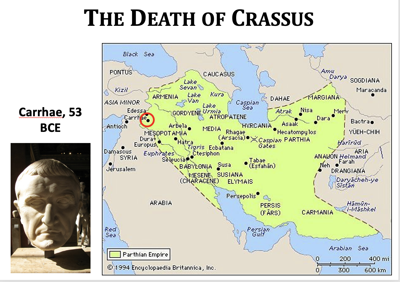 Crassus' death